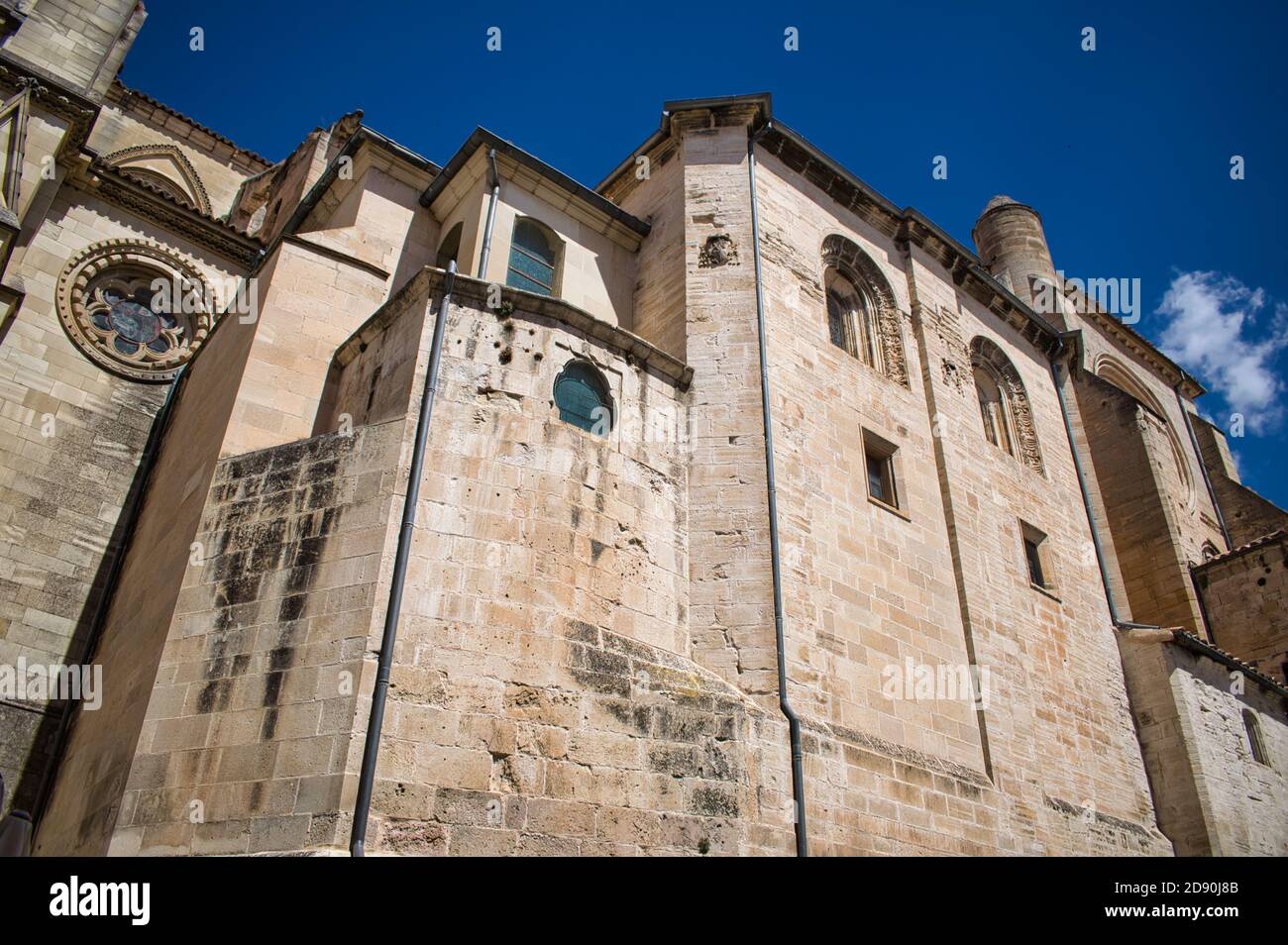 Côté de la cathédrale gothique de Cuenca, Espagne Banque D'Images