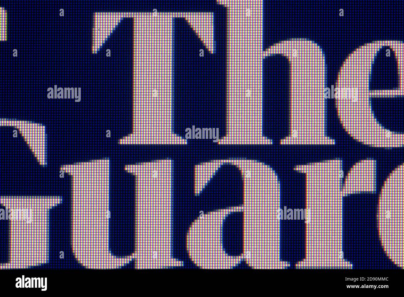 Moscou, Russie - 02 novembre 2020 : gros plan extrême du logo du Guardian sur le site Internet. Banque D'Images