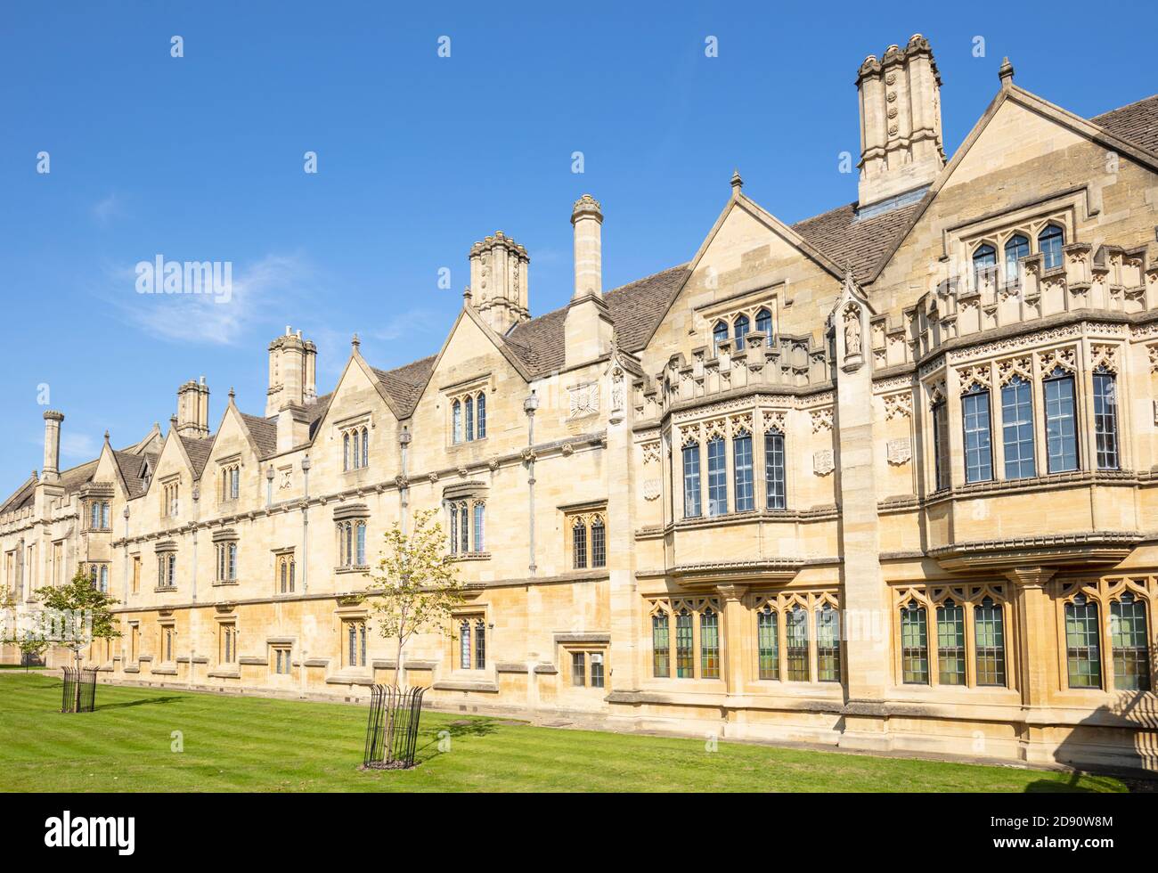 Oxford University College Magdalen College sur la High Street à Oxford Oxfordshire Angleterre Royaume-Uni GB Europe Banque D'Images