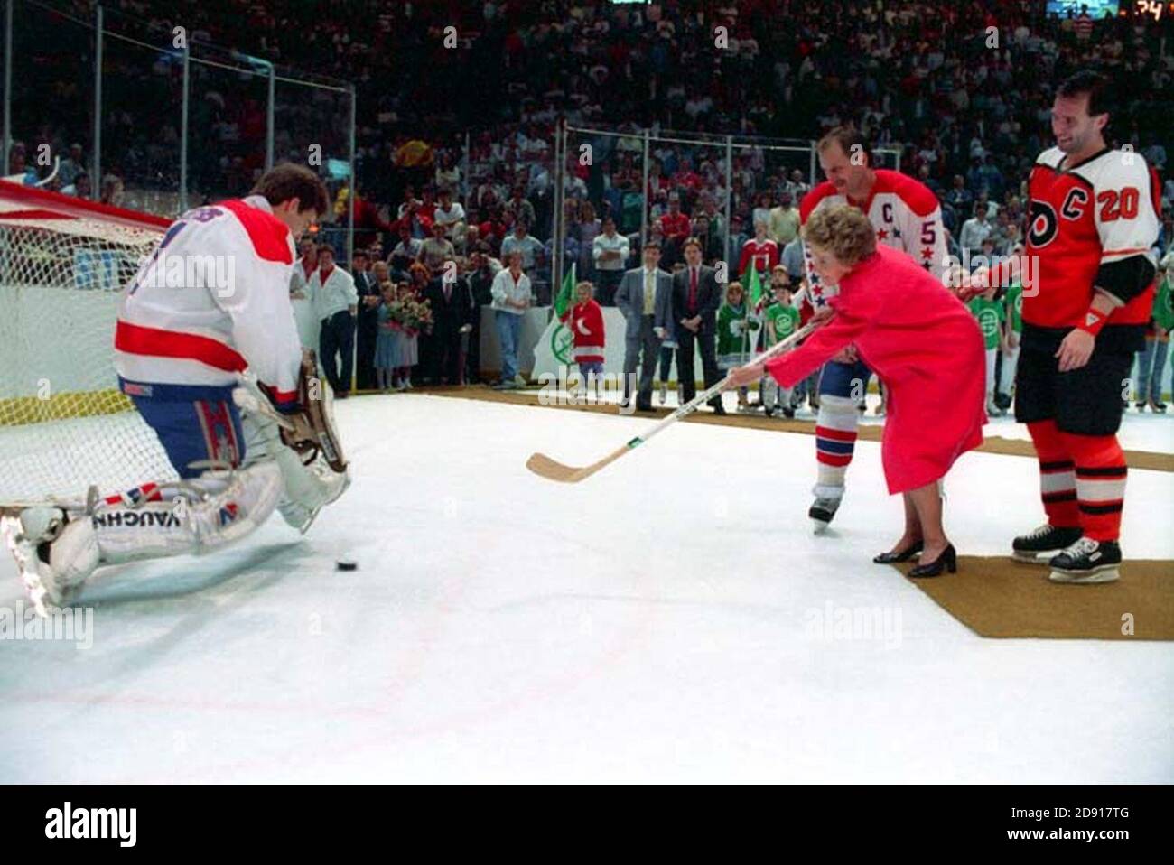Dites simplement non Ligue nationale de hockey. Banque D'Images
