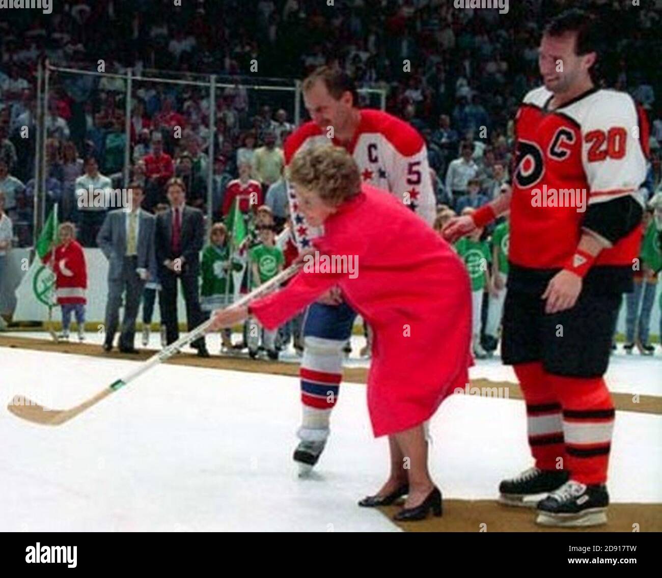 Dites simplement non Ligue nationale de hockey (récolte). Banque D'Images