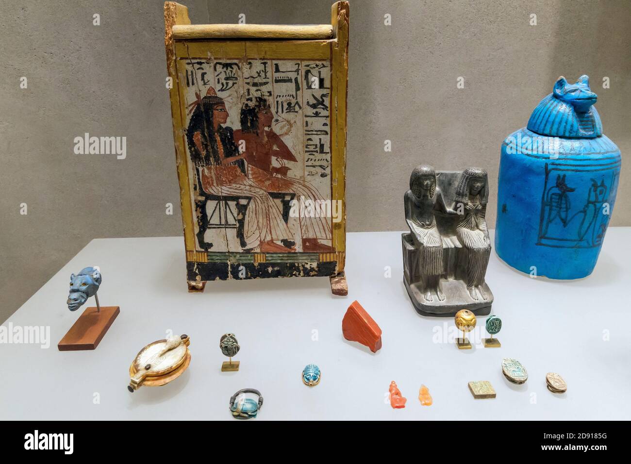Les objets privés du début de l'époque Ramesside, culte funéraire, Metropolitan Museum of Art, Manhattan, New York City, USA, Amérique du Nord Banque D'Images