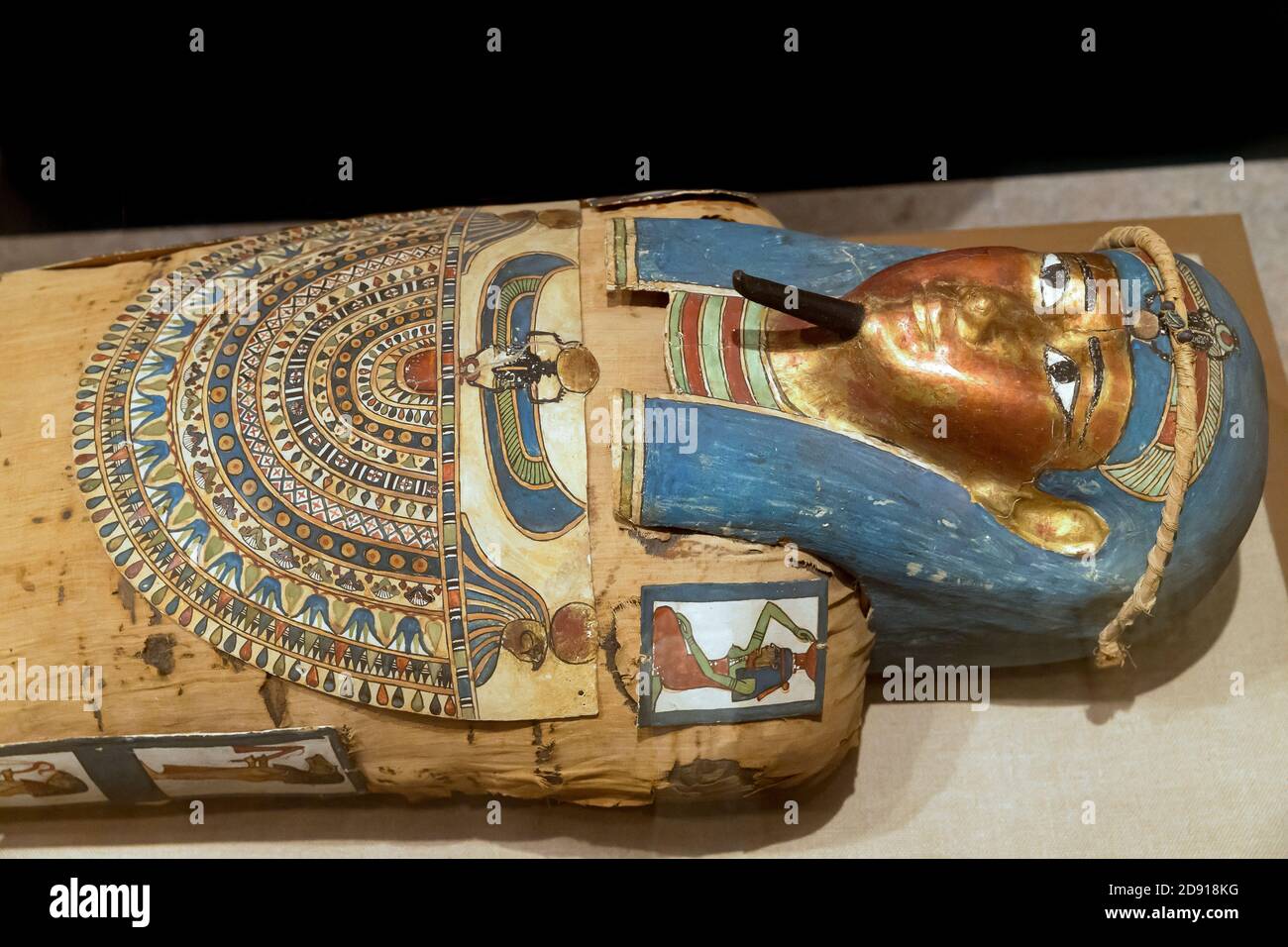 La maman et le cercueil de l'Irtirutja, période ptolémaïque, Metropolitan Museum of Art, Manhattan, New York City, USA, Amérique du Nord Banque D'Images