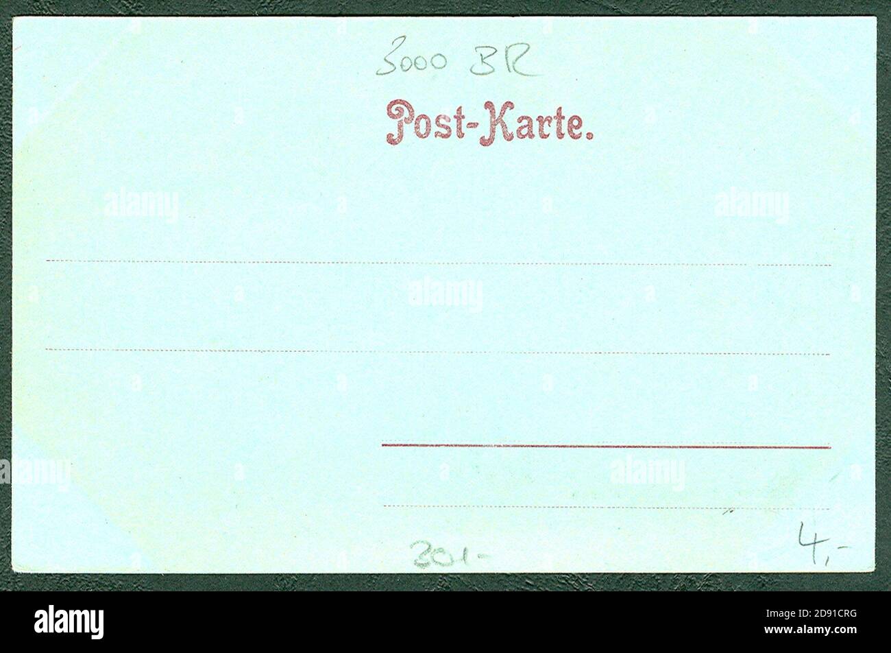 Karl F. Wunder PC 0374 Hanovre, Schloß à Herrenhausen. Mondscheinkarte Adresseite. Banque D'Images