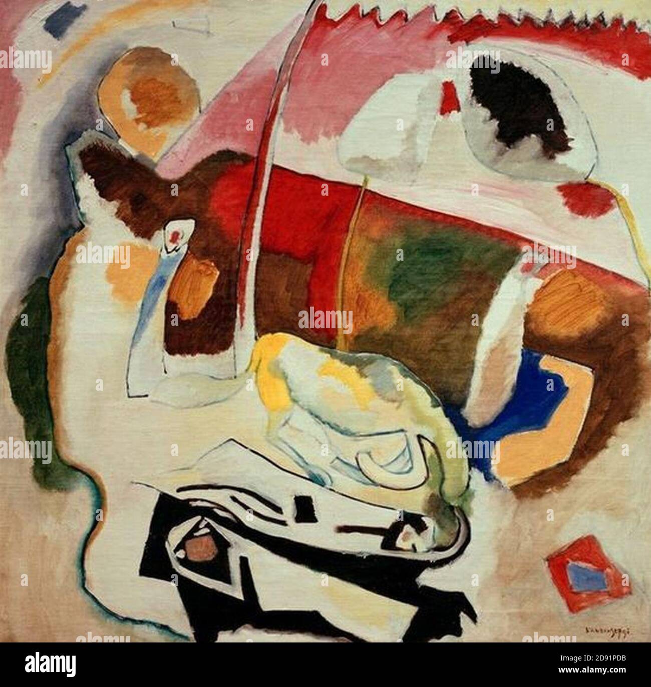 Kandinsky - improvisation 21 1911. Banque D'Images