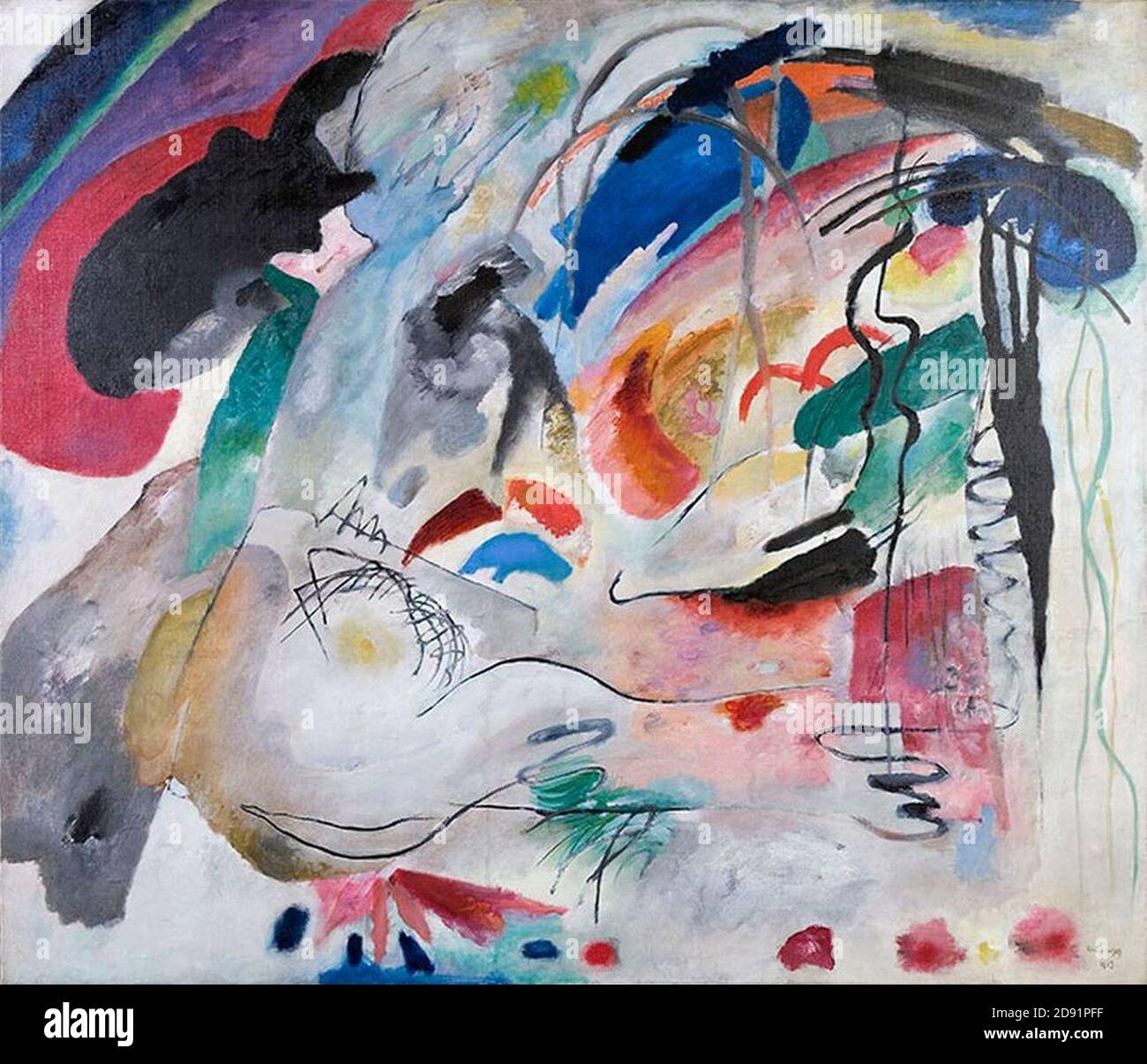 Kandinsky - improvisation 34, 1913. Banque D'Images