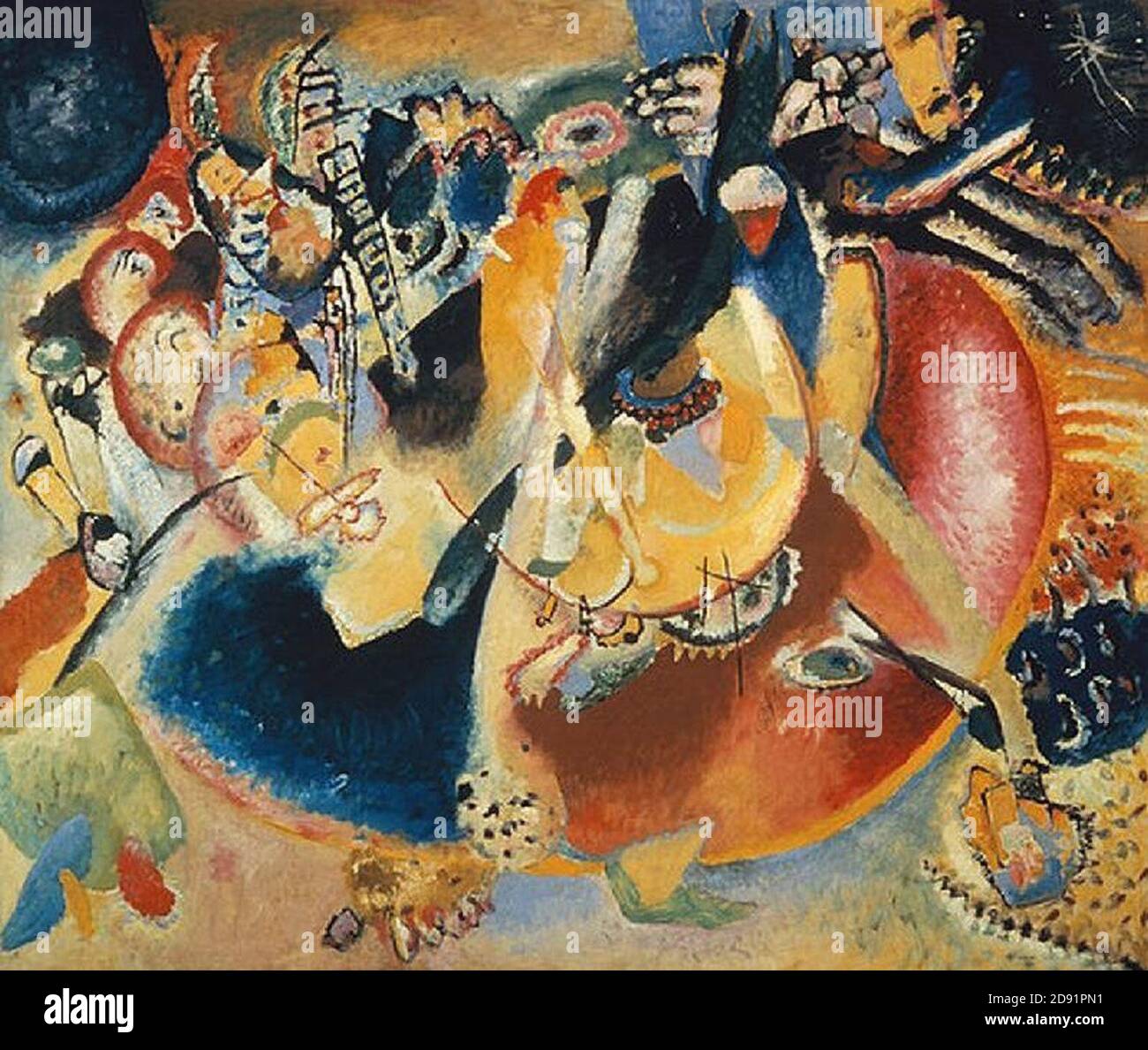 Kandinsky - improvisation des formes froides, 1914. Banque D'Images