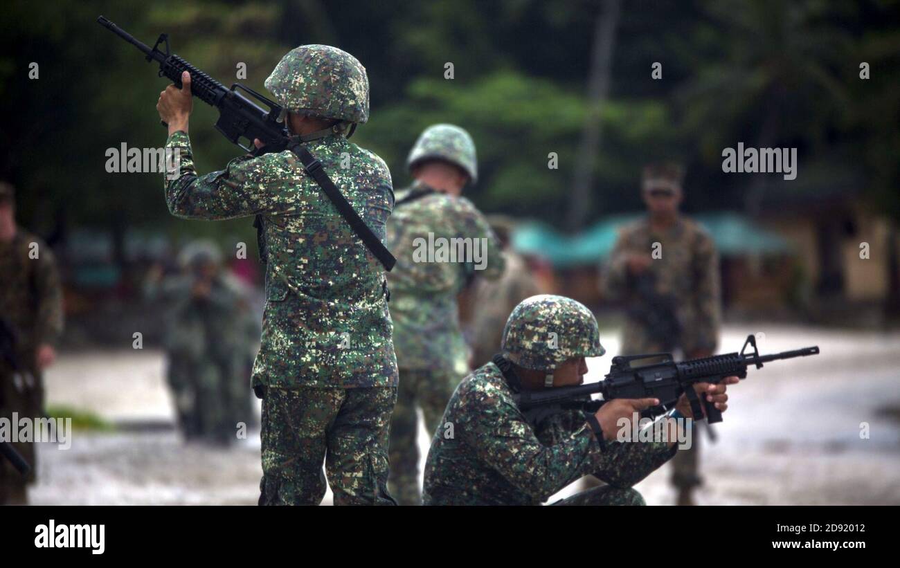 KAMANDAG 2017 Lima Co conduit la formation avec les Marines Philippines - image 18 de 18. Banque D'Images