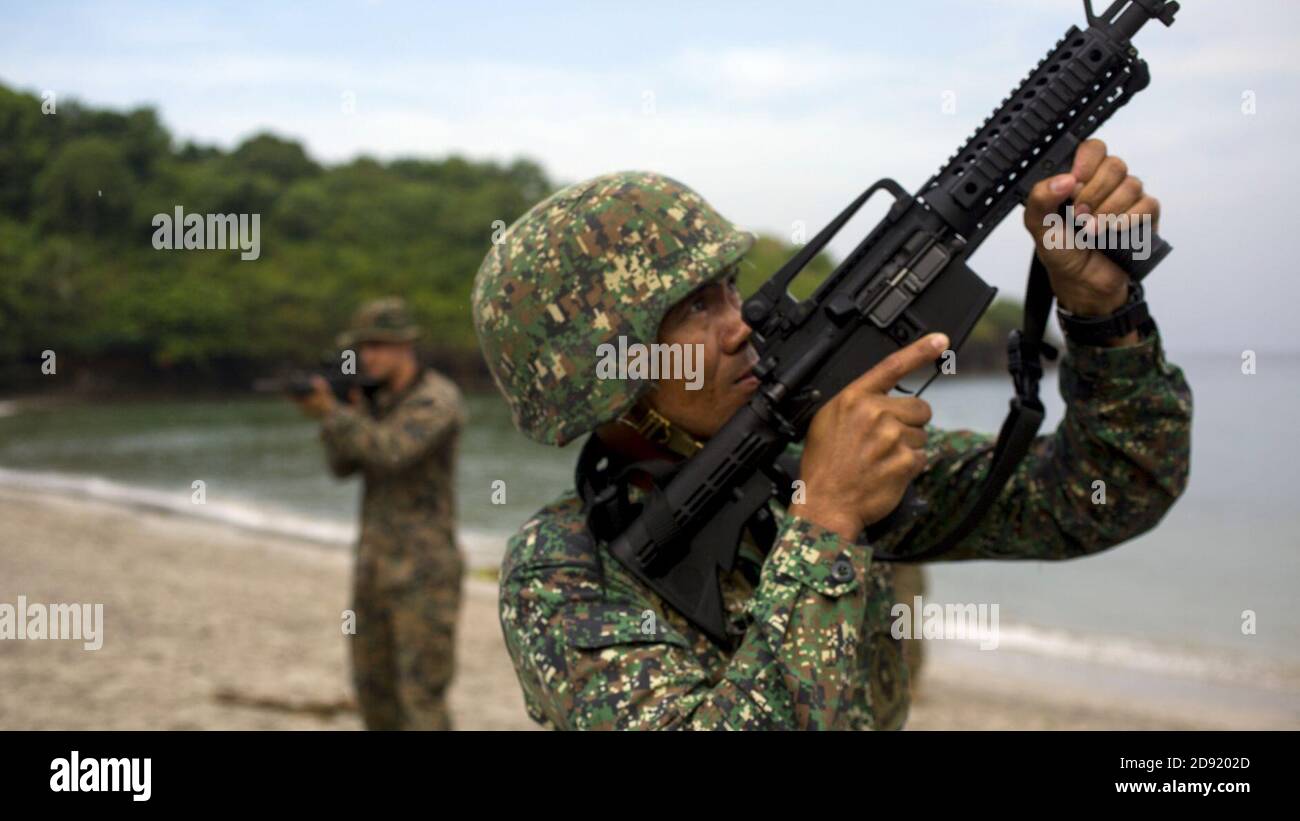 KAMANDAG 2017 Lima Co conduit la formation avec les Marines Philippines - image 10 de 10. Banque D'Images