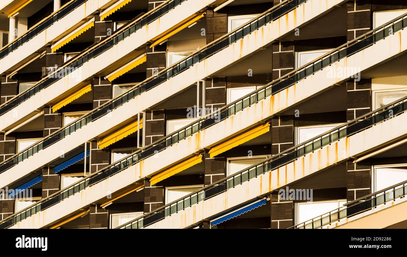 Modèle de construction d'appartement Banque D'Images
