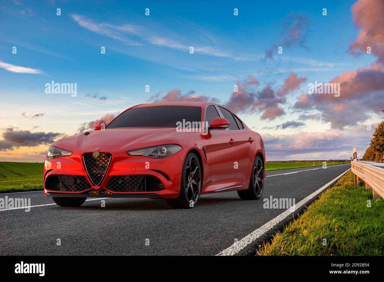 Alfa Romeo Giulia - berline sport de luxe Photo Stock - Alamy