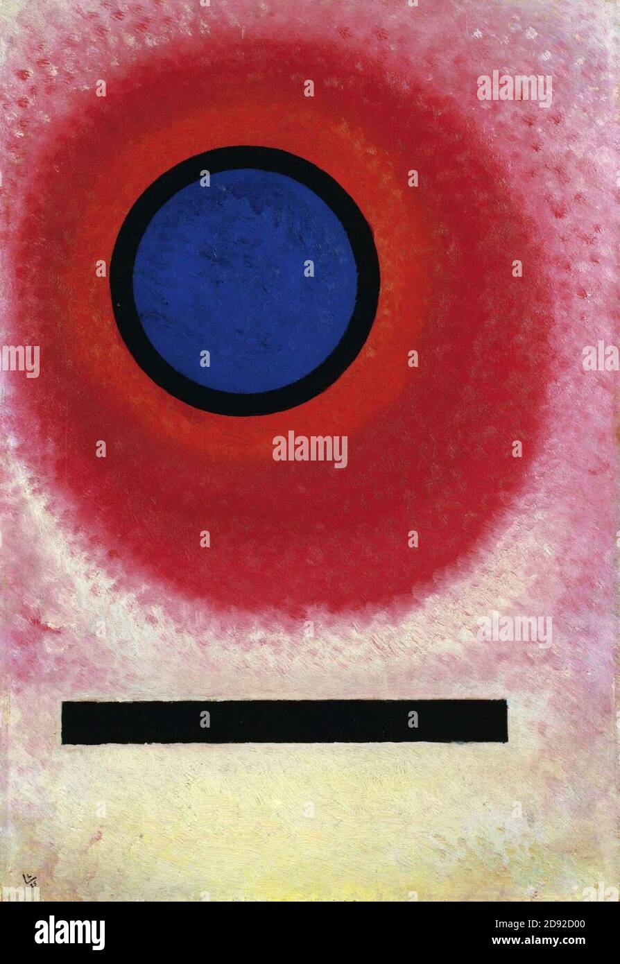 Kandinsky - cercle bleu II, 1925. Banque D'Images