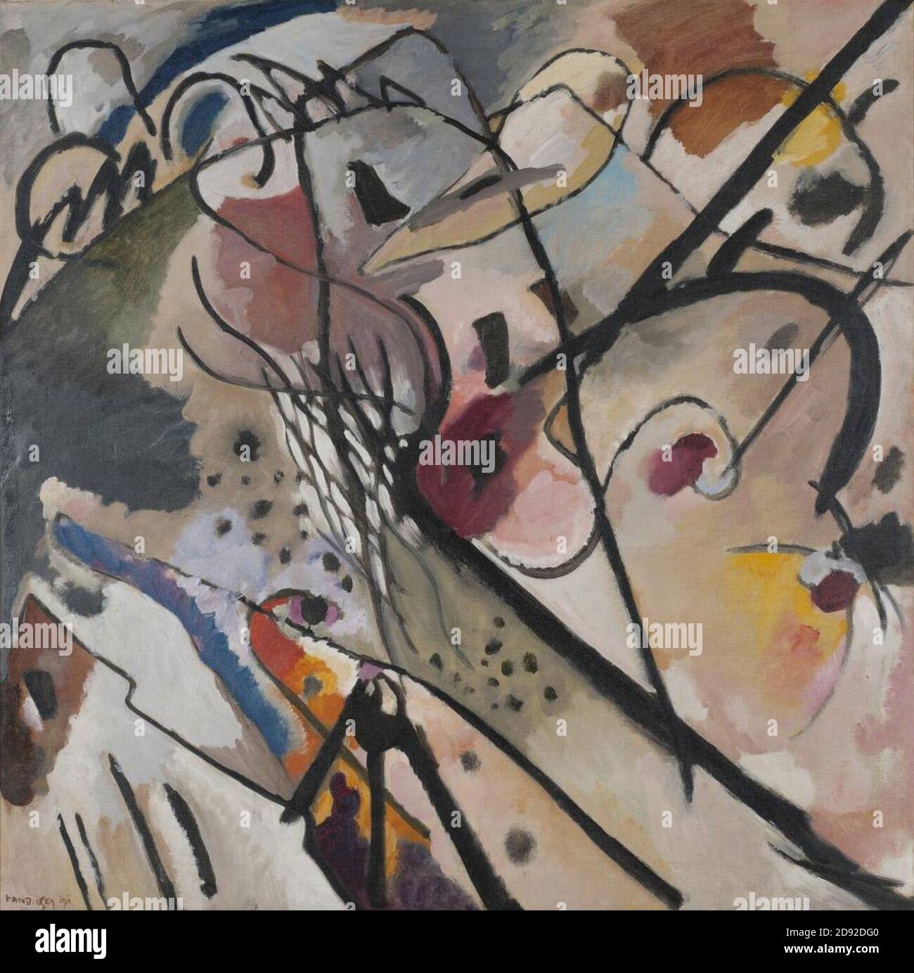 Kandinsky - improvisation n° 23 (Troïka), 1911. Banque D'Images