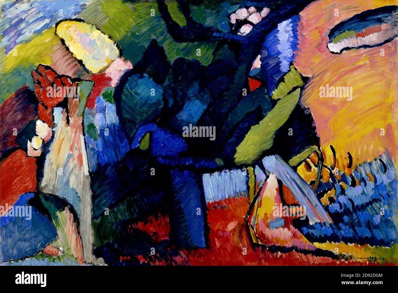 Kandinsky - improvisation 4, 1909. Banque D'Images