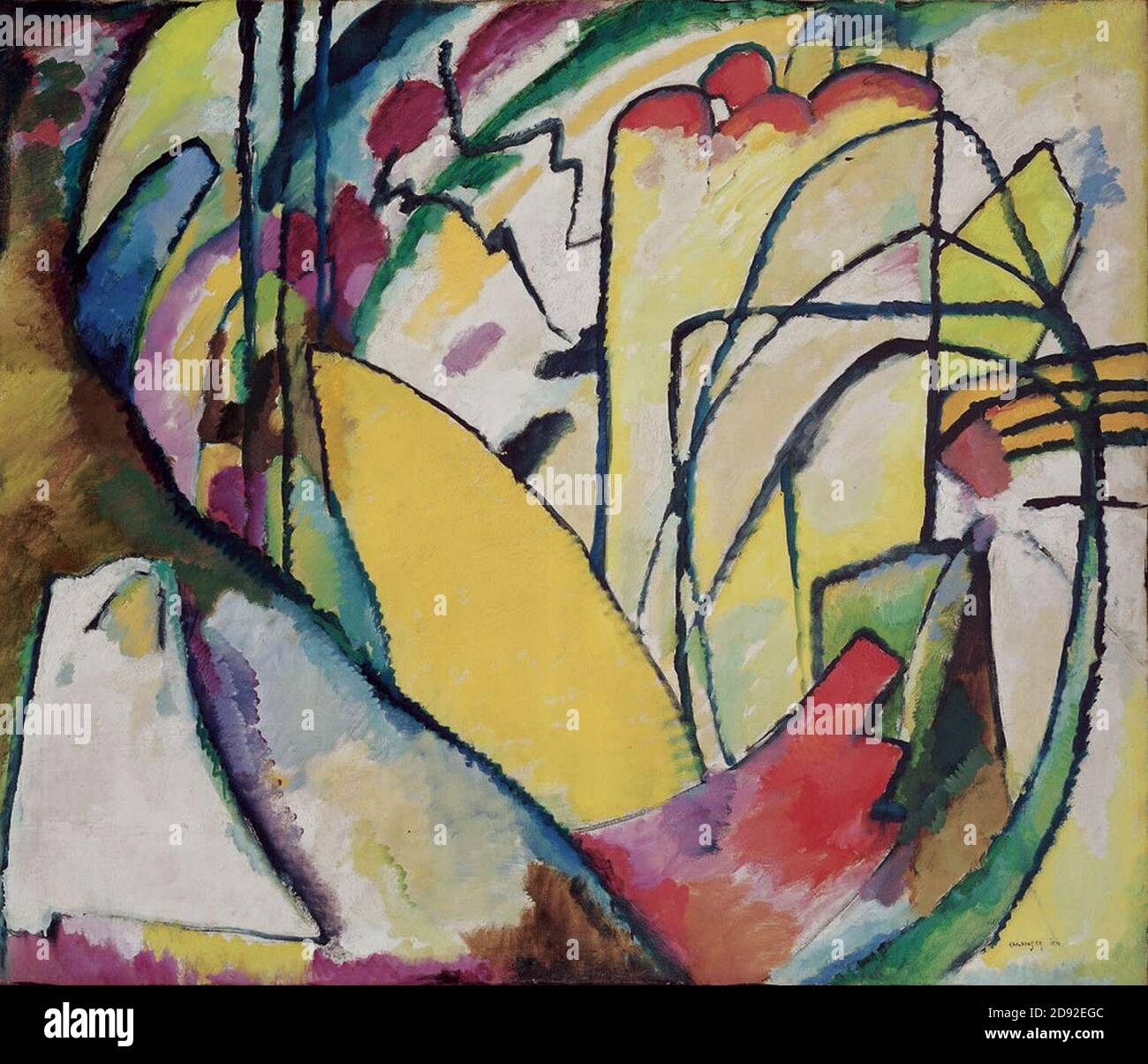 Kandinsky, improvisation 10, 1910. Banque D'Images