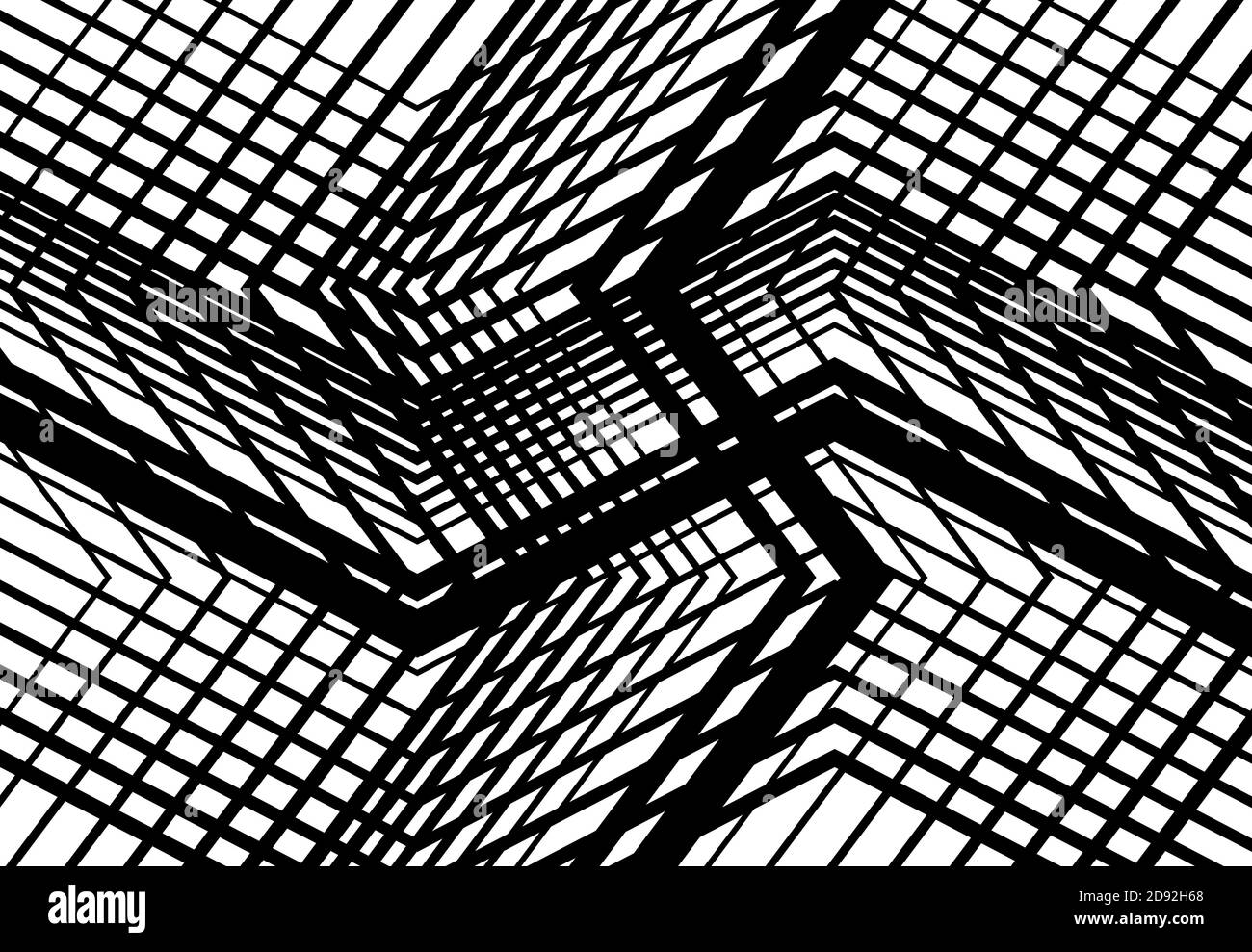 Zigzag, entrecroisé, dentelé, grillage, treillis ou râper, grille de