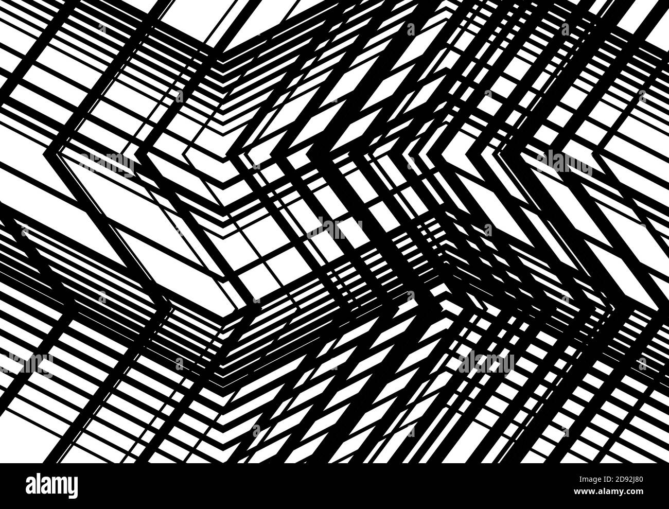 Zigzag, entrecroisé, dentelé, grillage, treillis ou râper, grille de
