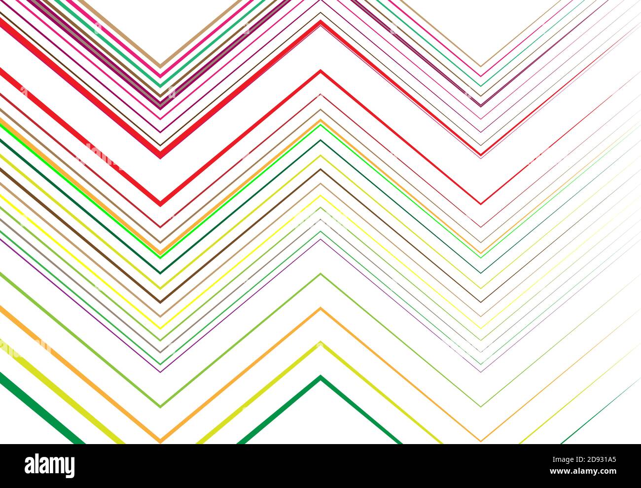 Les lignes ondulées, froissées, ondulées, en zigzag et en croix ne sont pas des motifs géométriques colorés, multicolores, d'arrière-plan, de texture ou de toile de fond Illustration de Vecteur