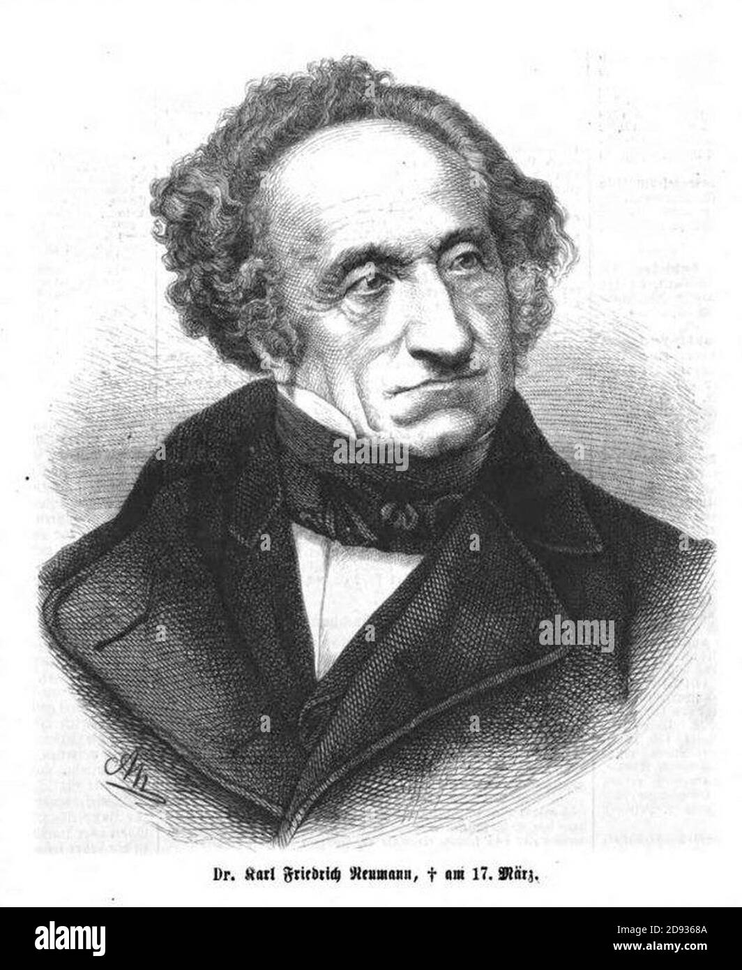 Karl Friedrich Neumann (IZ 54-1870 S 392 ANeumann). Banque D'Images