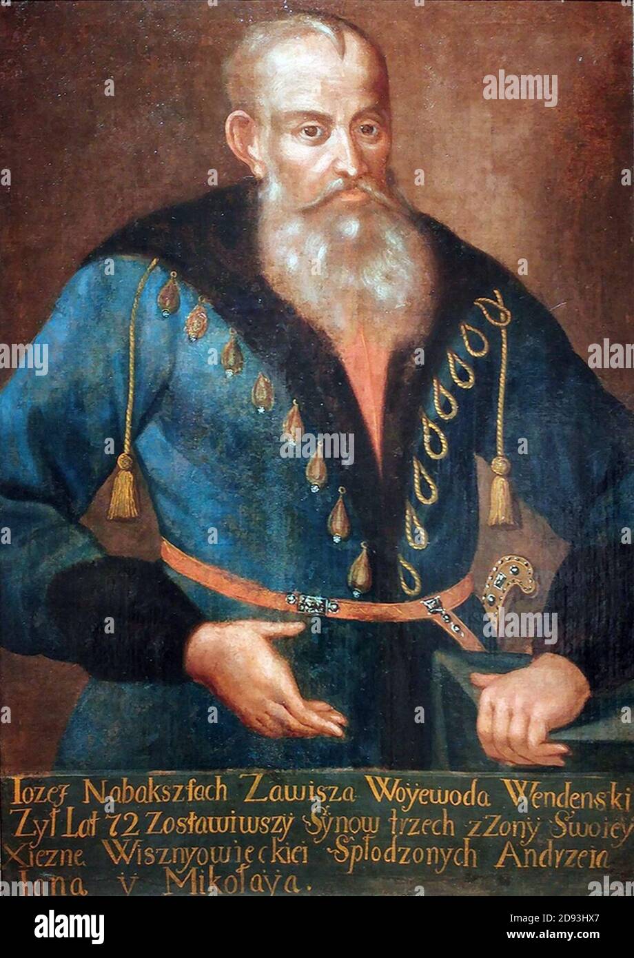 Juzef Zaviša. Юзэф Завіша (1601-50). Banque D'Images