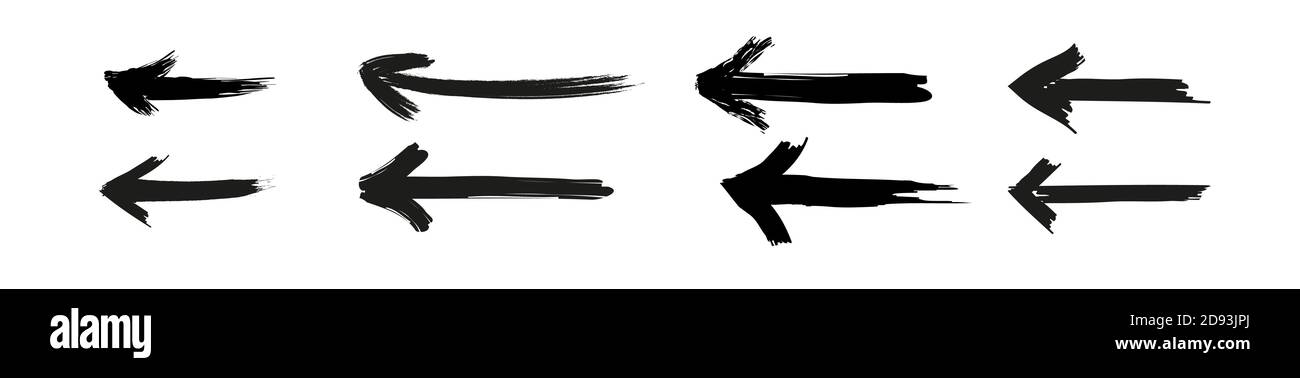 grunge flèche vecteur. grunge flèche brush.grunge flèche peinture Illustration de Vecteur
