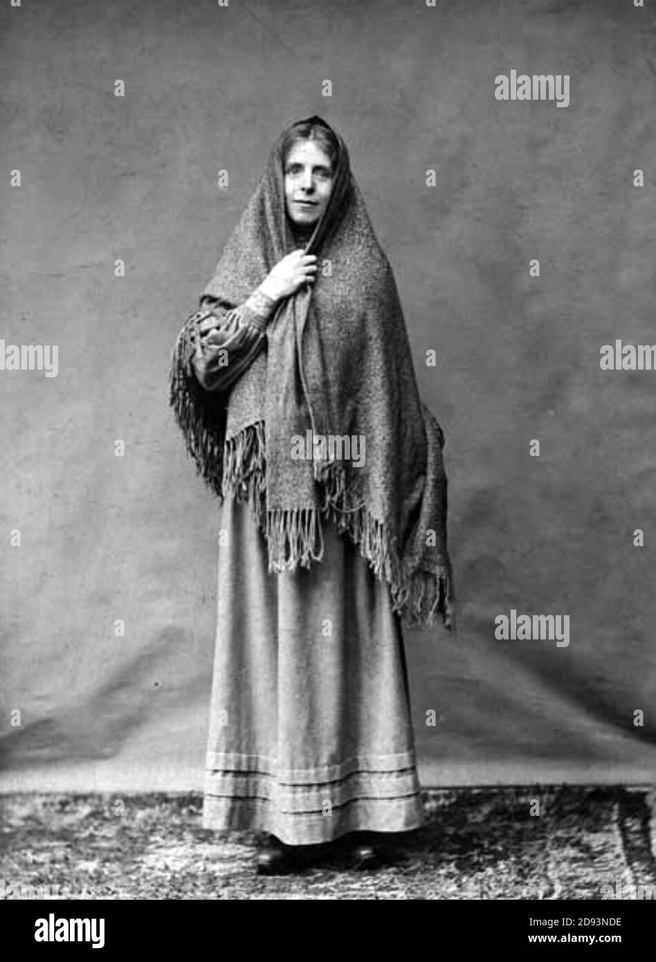 ANNIE KENNEY (1879-1953) suffragette anglaise dans les vêtements de travail classe fille Banque D'Images