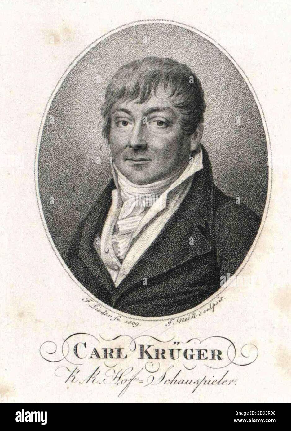 K F Krüger 1809. Banque D'Images