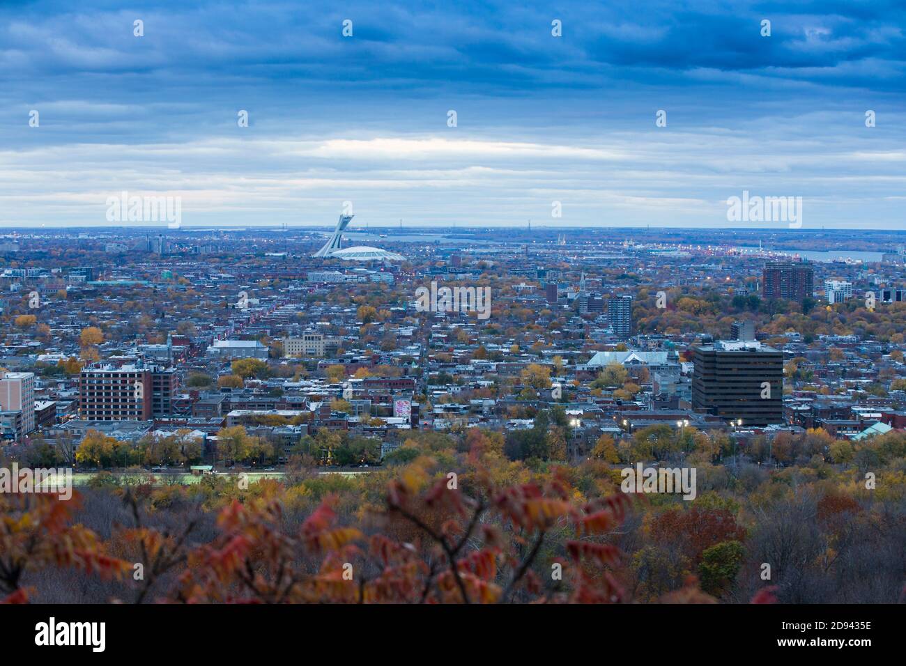 Est de Montréal en automne Banque D'Images