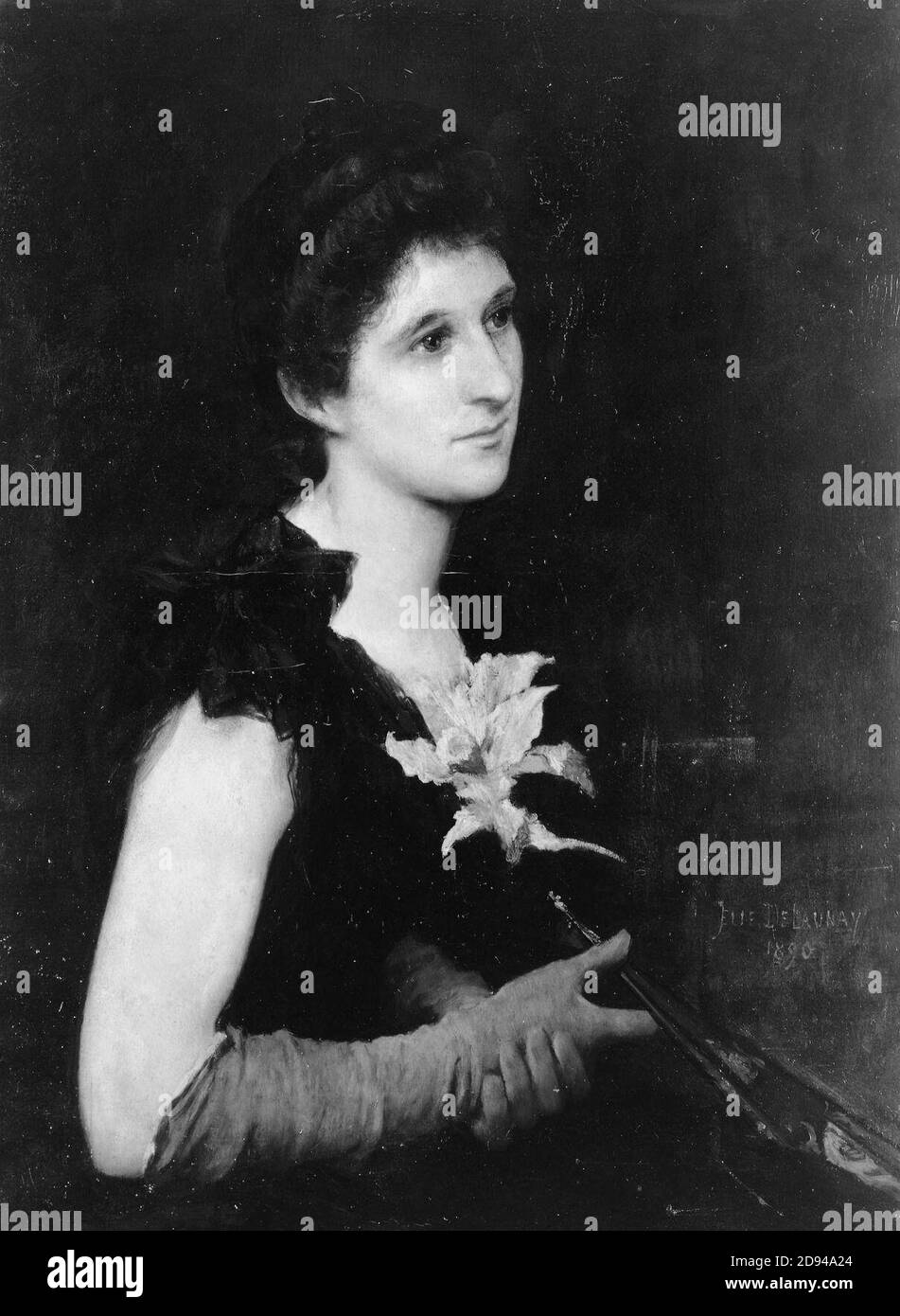 Jules-Élie Delaunay - Portrait de Mme Charles L. Hutchinson Banque D'Images