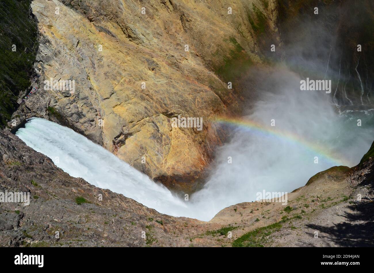 Chutes inférieures sur le Grand Canyon de Yellowstone, parc national, États-Unis Banque D'Images
