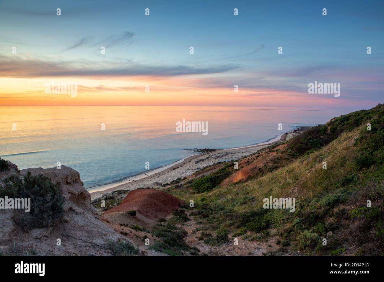 La magnifique plage de Seaford au coucher du soleil en Australie méridionale 2 novembre 2020 Banque D'Images