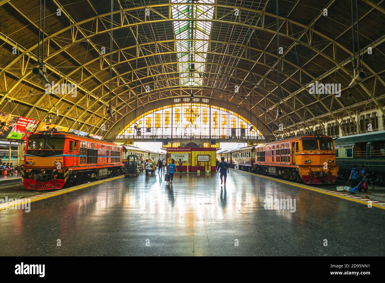 17 septembre 2019 : la gare ferroviaire de Bangkok, alias la gare de hua lamphong, est la principale gare ferroviaire de bangkok, en thaïlande. Il a été ouvert le 25 juin 19 Banque D'Images