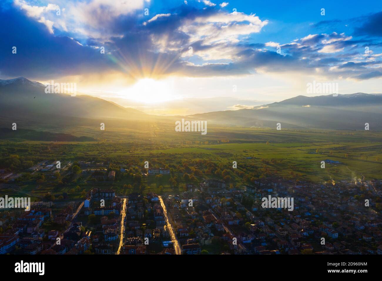 Europe, Bulgarie, Bansko, Parc national de Pirin, vue aérienne du site de l'UNESCO Banque D'Images