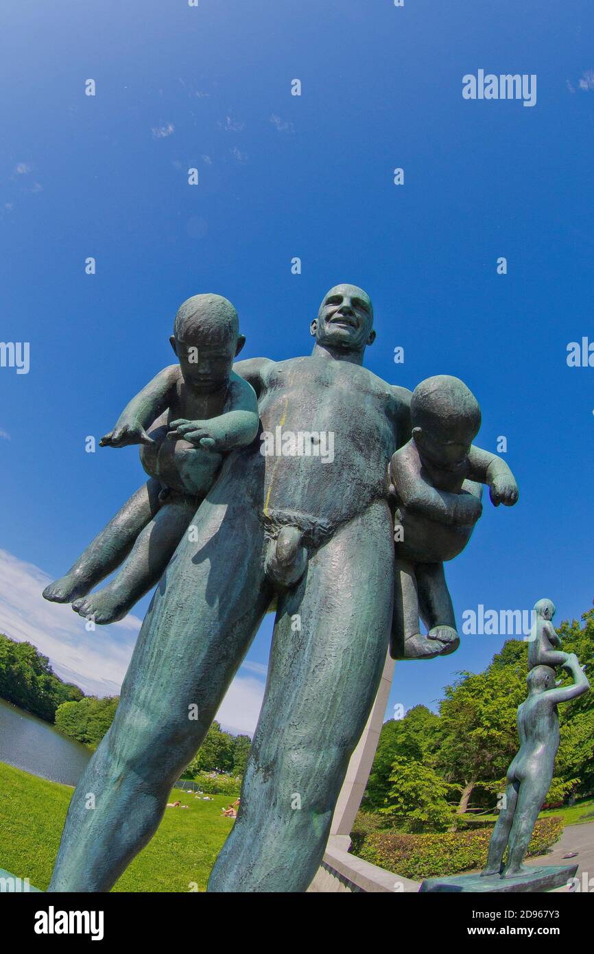 Gustav Vigeland Sculpture Park Vigeland, Sculptures, parc Frogner, Oslo,  Norvège, Europe Photo Stock - Alamy