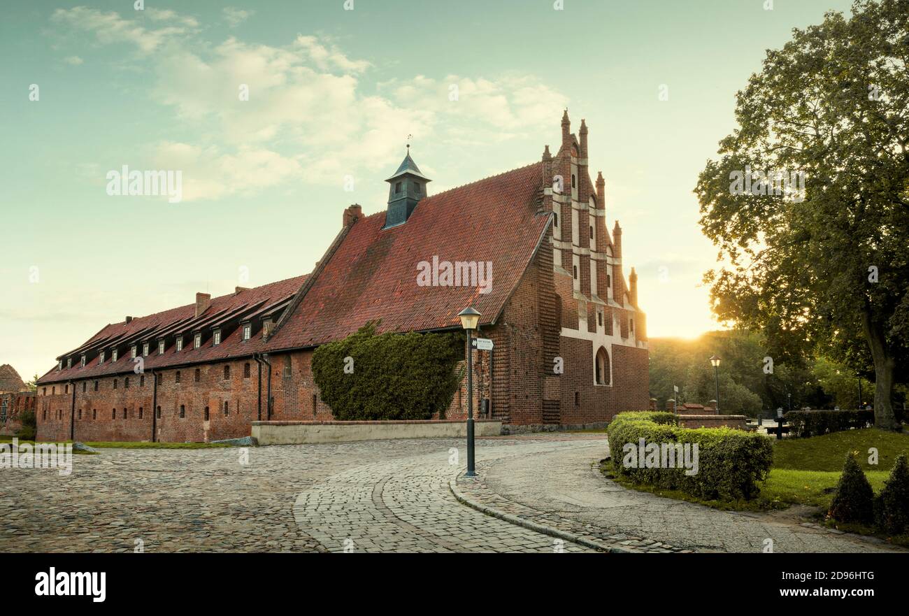 Grenier médiéval au château de Malbork, Pologne Banque D'Images