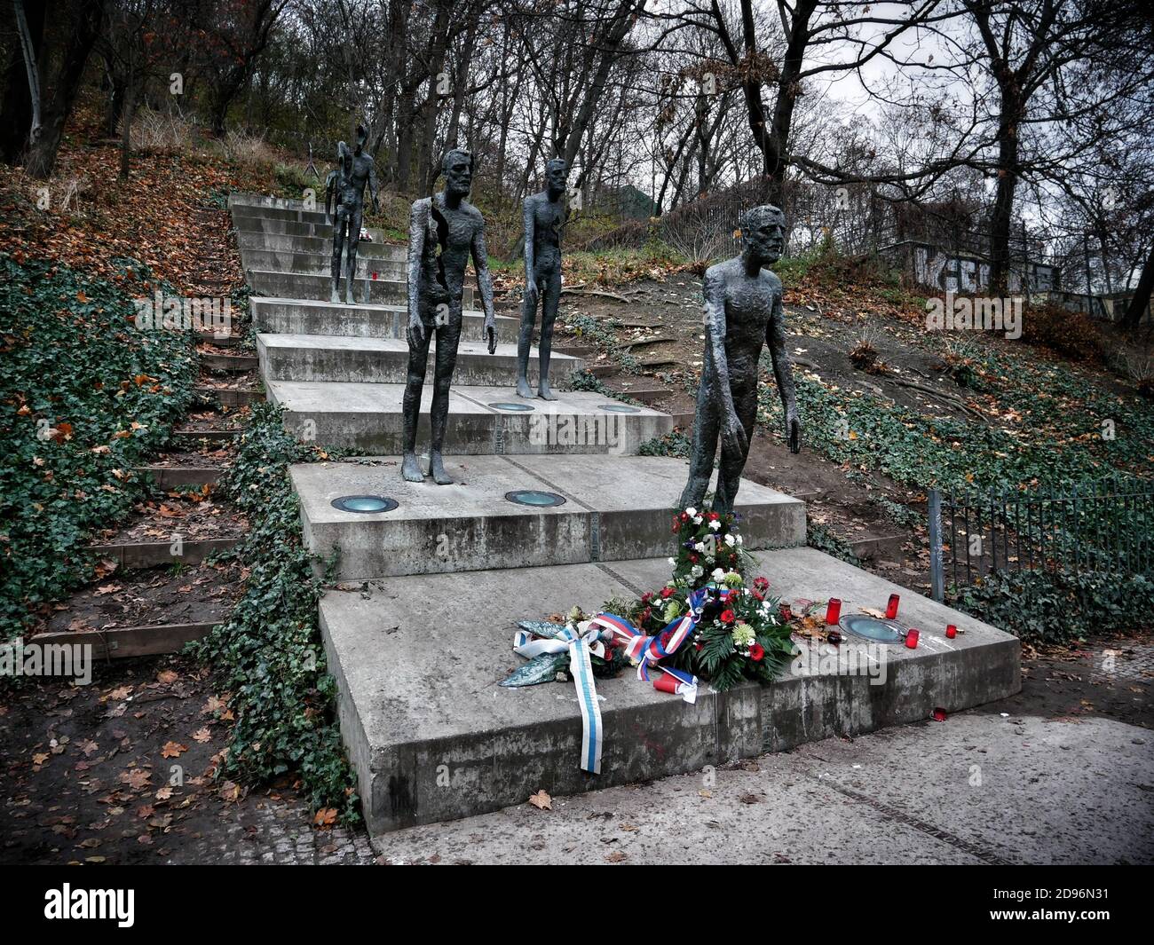 Mémorial aux victimes du communisme, PraguePicture de Julian Brown Banque D'Images