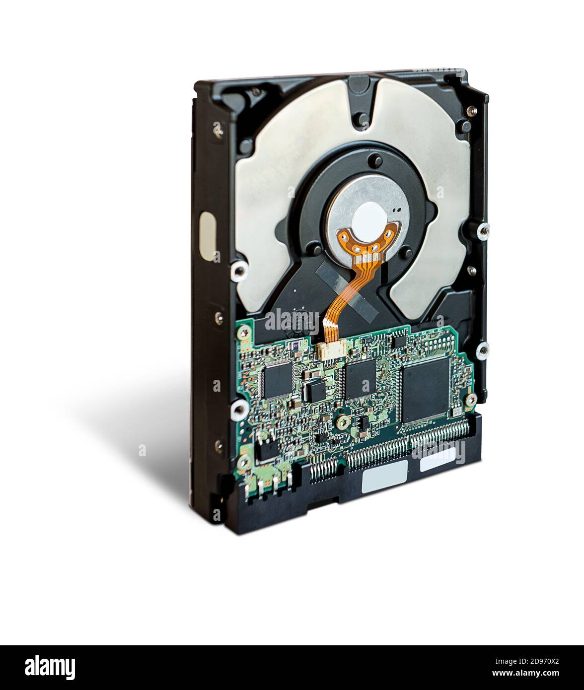 Disque dur isolé sur fond blanc Banque D'Images