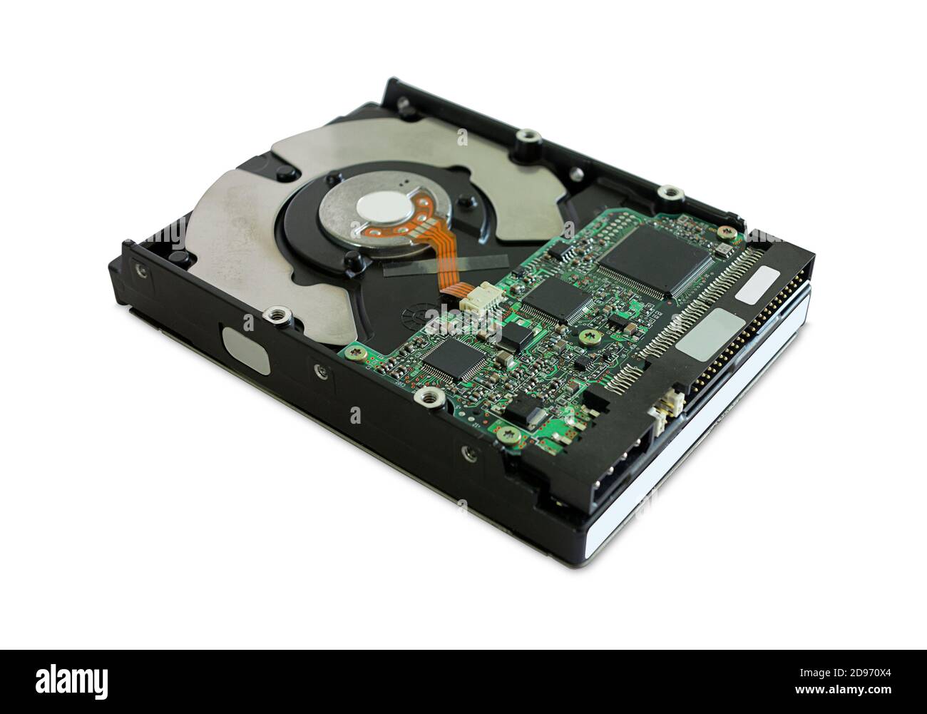 Disque dur isolé sur fond blanc Banque D'Images