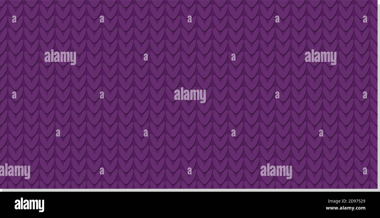 Motif sans coutures tricoté. Tricotage du tissu. Boucle avant. Contexte de la conception des cartes de vacances, des textiles et des présentations. Violet de laine Illustration de Vecteur