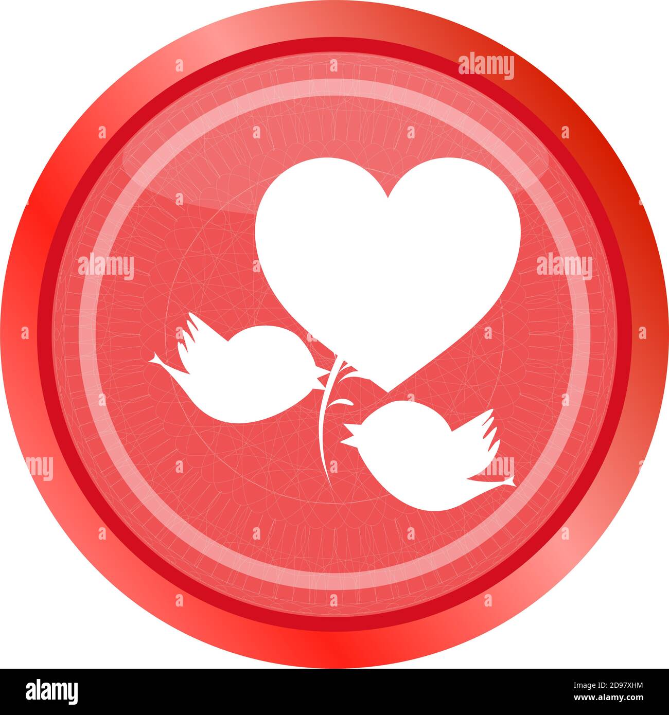 Famille d'oiseaux icônes web, web app button Banque D'Images