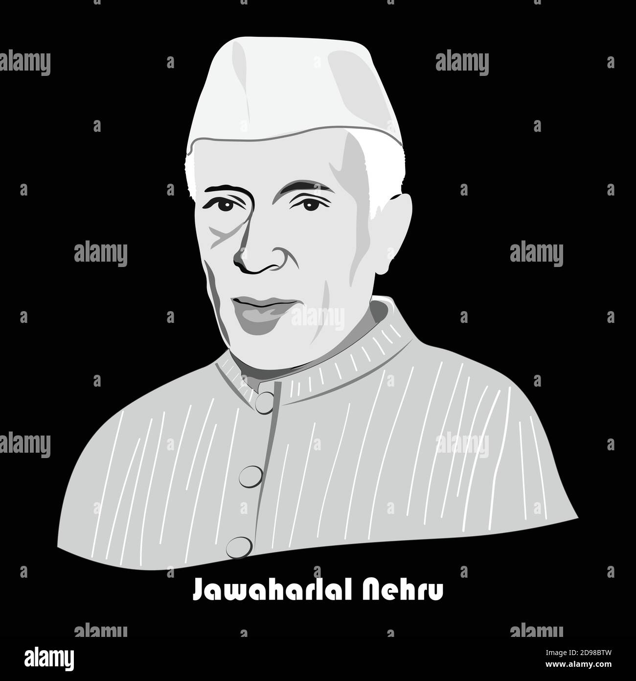 Bonne journée pour les enfants pour la fête internationale des enfants. Anniversaire de Jawaharlal Nehru. Illustration vectorielle. Illustration de Vecteur