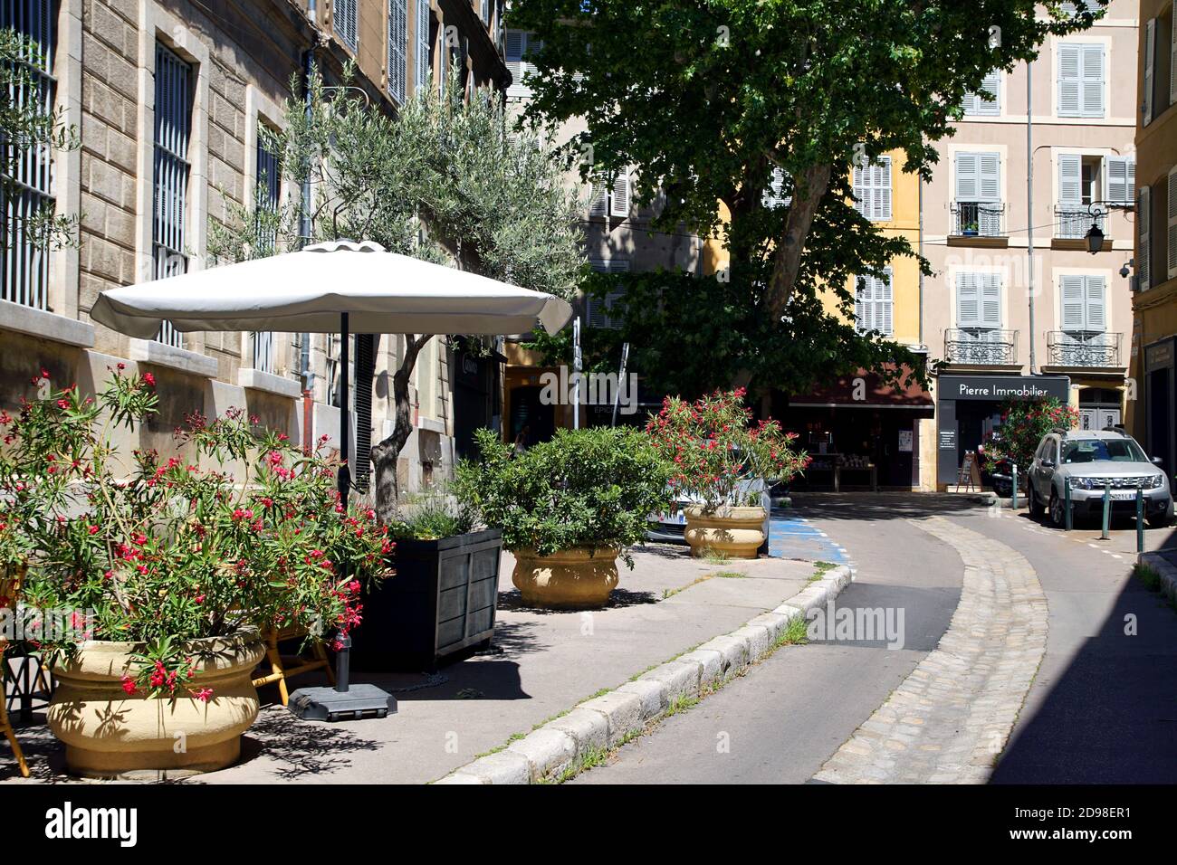 Les rues du centre-ville d'Aix-en-Provence, France Photo Stock - Alamy