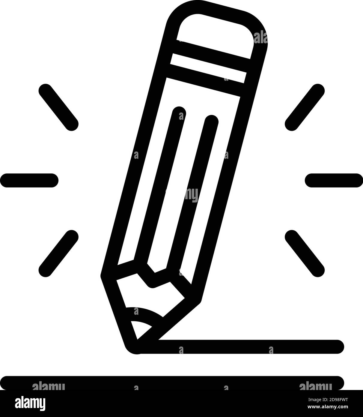 Icône du stylet d'affectation. Icône vectorielle d'affectation de plume pour la conception Web isolée sur fond blanc Illustration de Vecteur