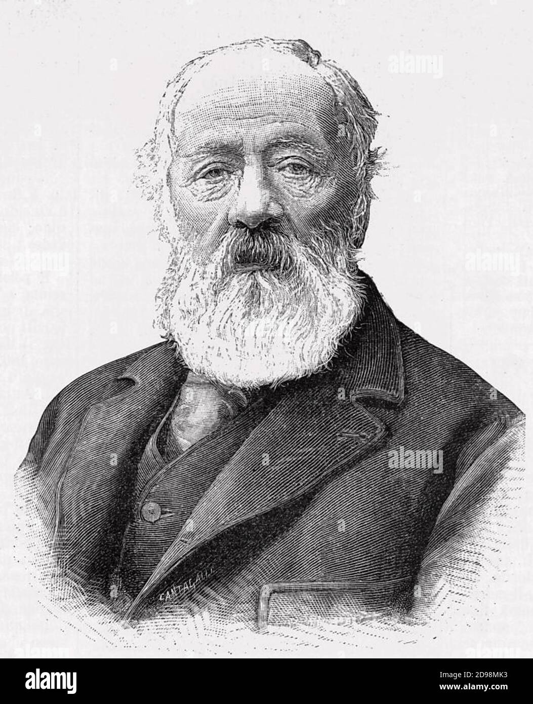 ANTONIO MEUCCI (1808-1889) inventeur italien, vers 1879 Banque D'Images