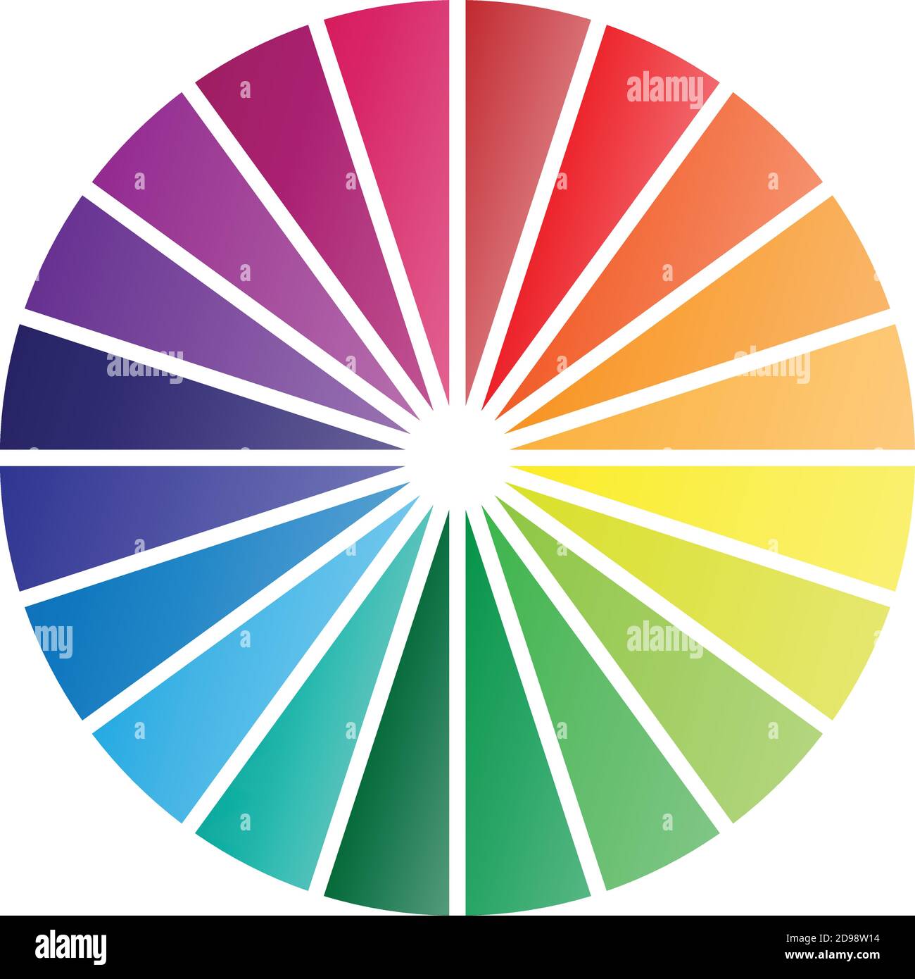 Illustration vectorielle isolée avec graphique circulaire couleur 20 pièces pour un montage facile. Illustration de Vecteur