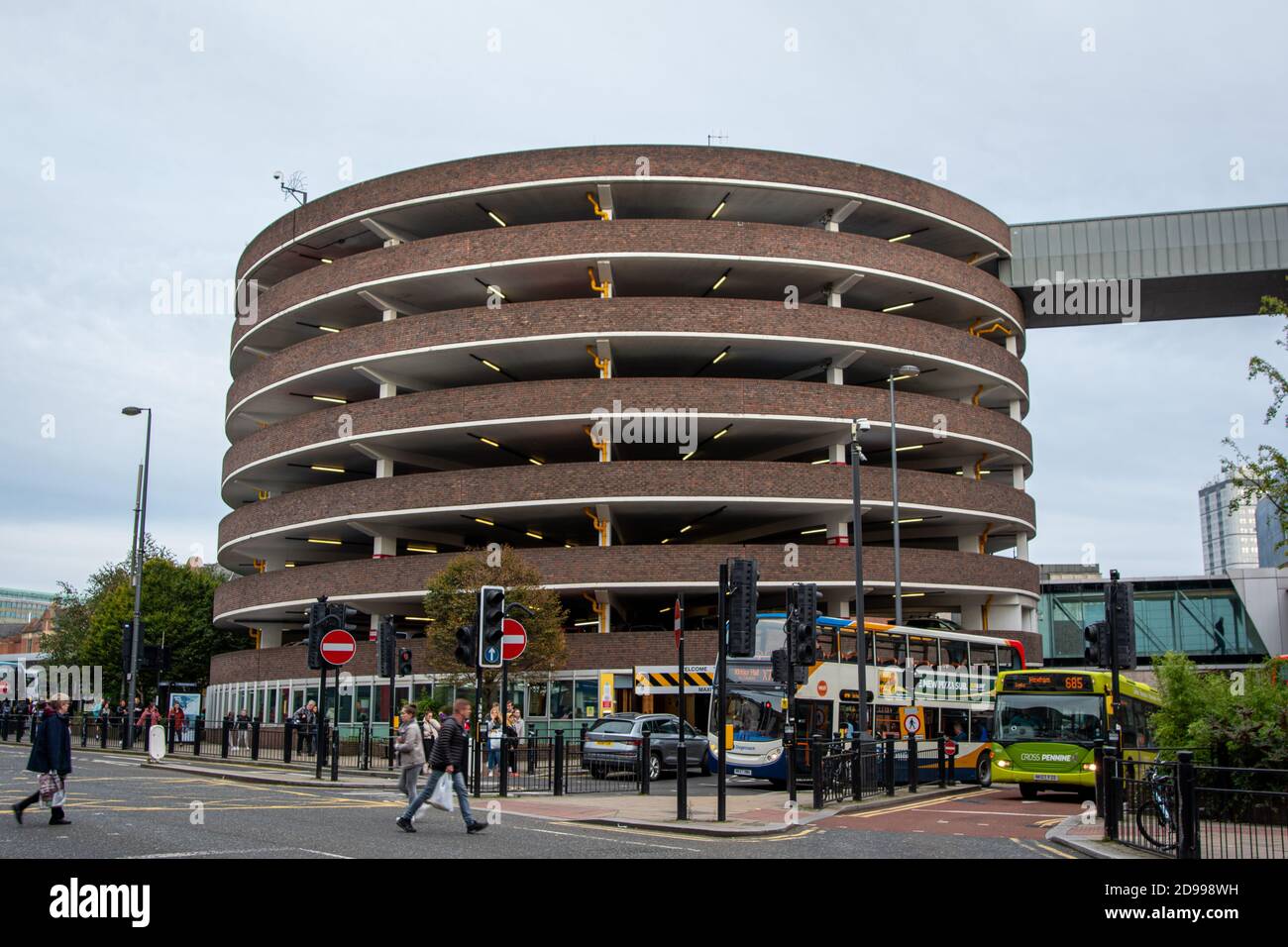 Parking en spirale Eldon Square, Newcastle Banque D'Images