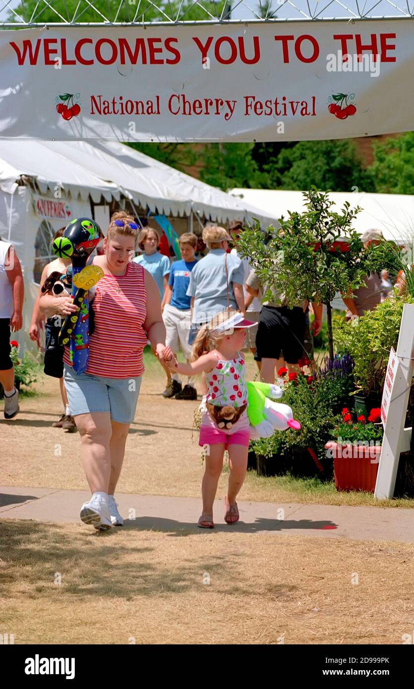 Traverse City, Michigan National Cherry Festival Banque D'Images