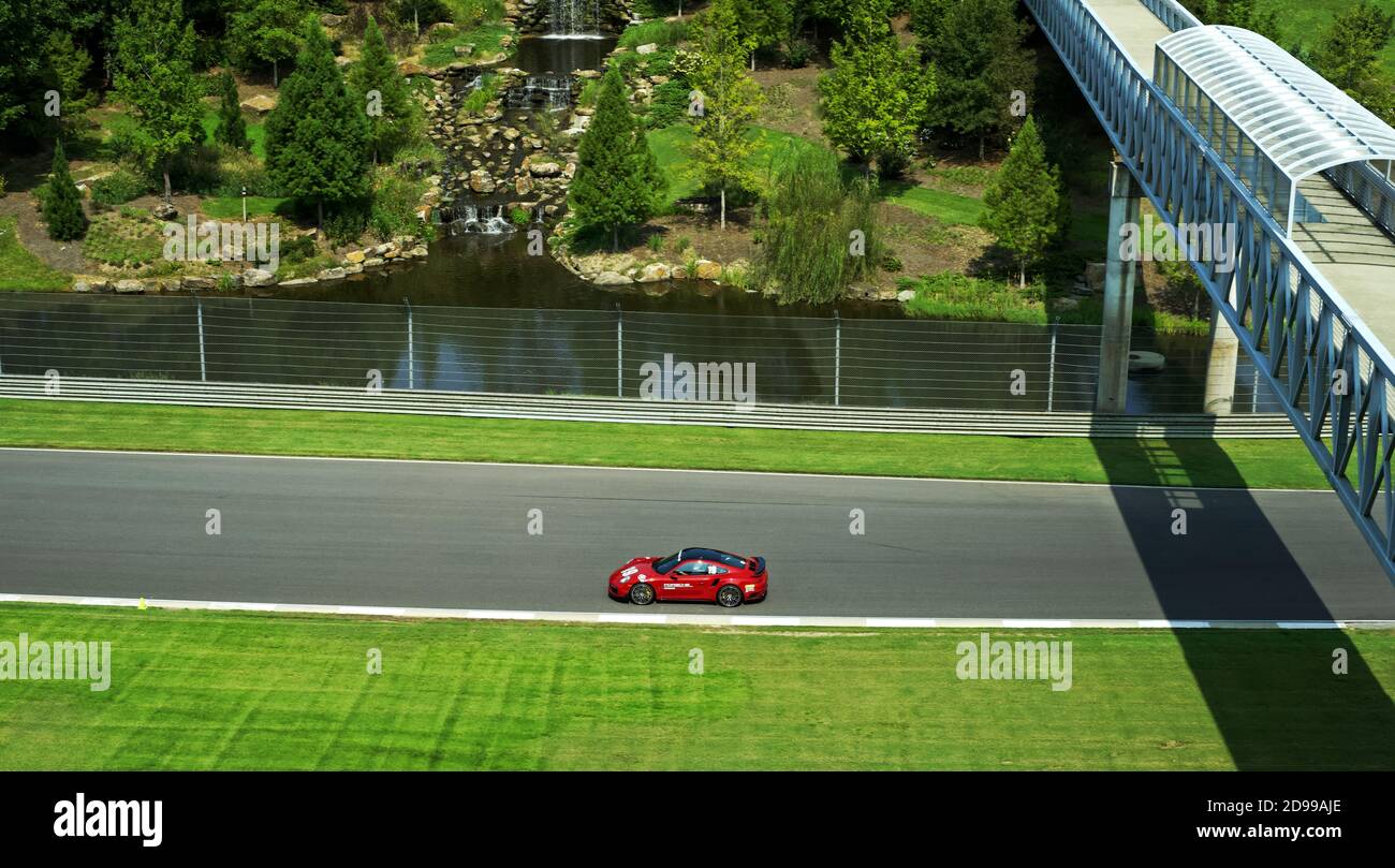 Il y a beaucoup à voir à l'extérieur du musée des sports motorisés de Barber ainsi qu'à l'intérieur. Banque D'Images