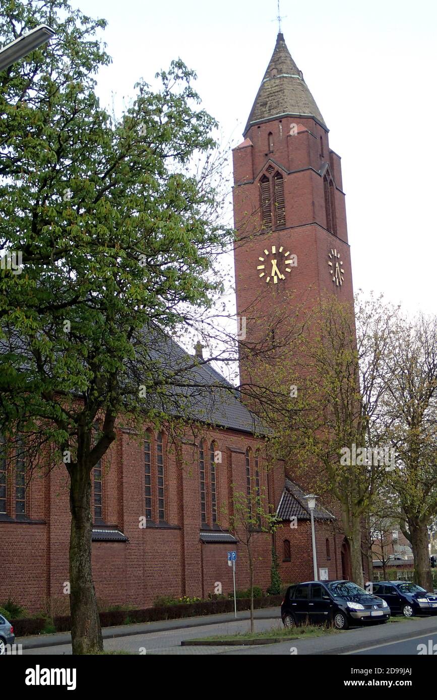 Sankt Josef Kirche, Kamp-Lintfort, Nordrhein-Westfalen, Deutschland Banque D'Images