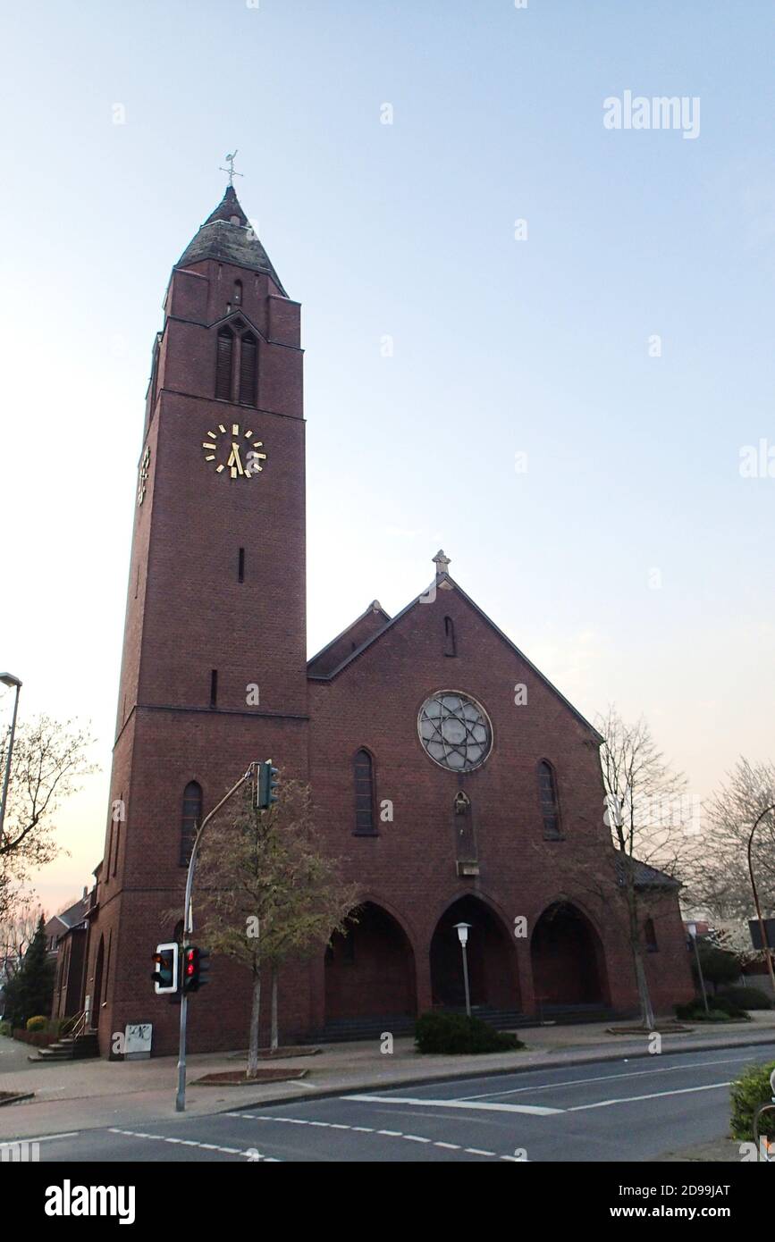 Sankt Josef Kirche, Kamp-Lintfort, Nordrhein-Westfalen, Deutschland Banque D'Images